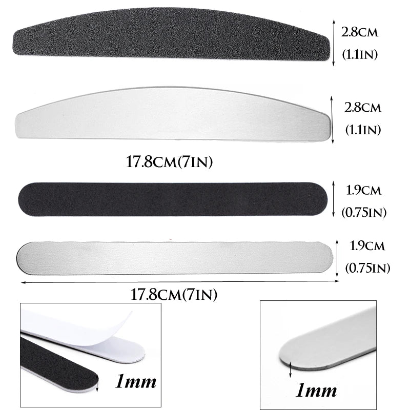 Nail Metal File with replicable paper buffer