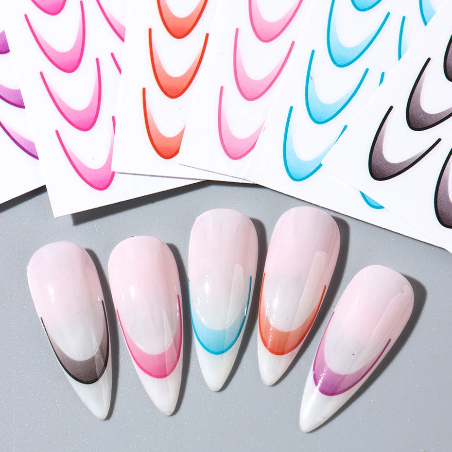 French Manicure Sticker