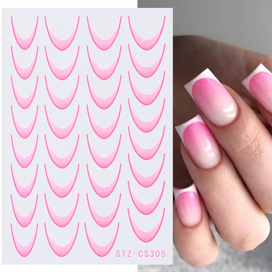 French Manicure Sticker