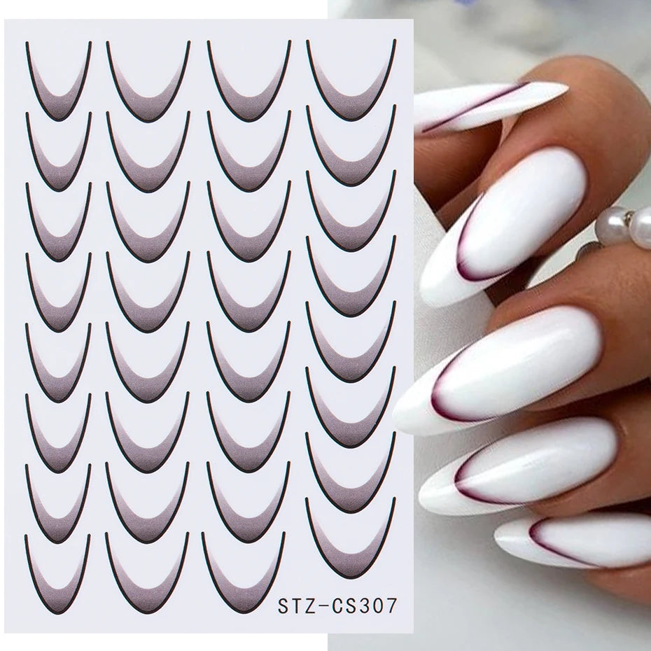 French Manicure Sticker