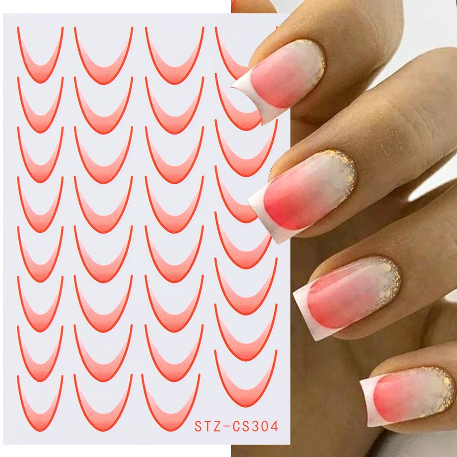 French Manicure Sticker