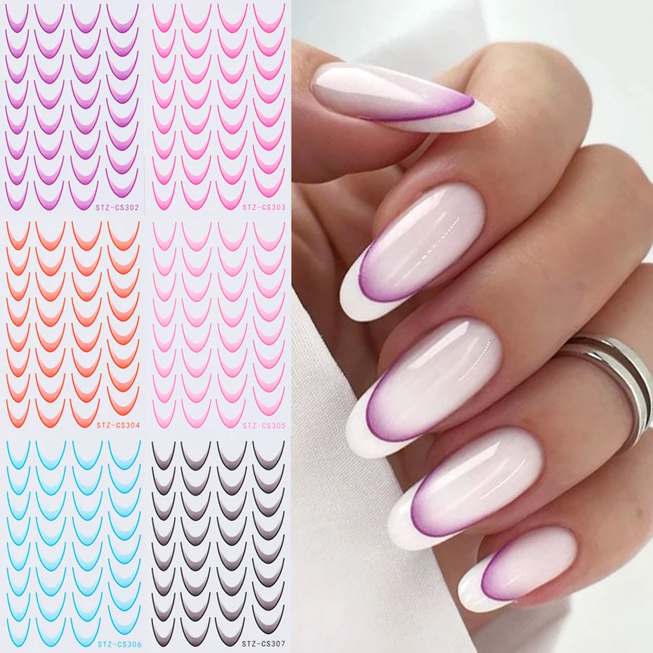 French Manicure Sticker