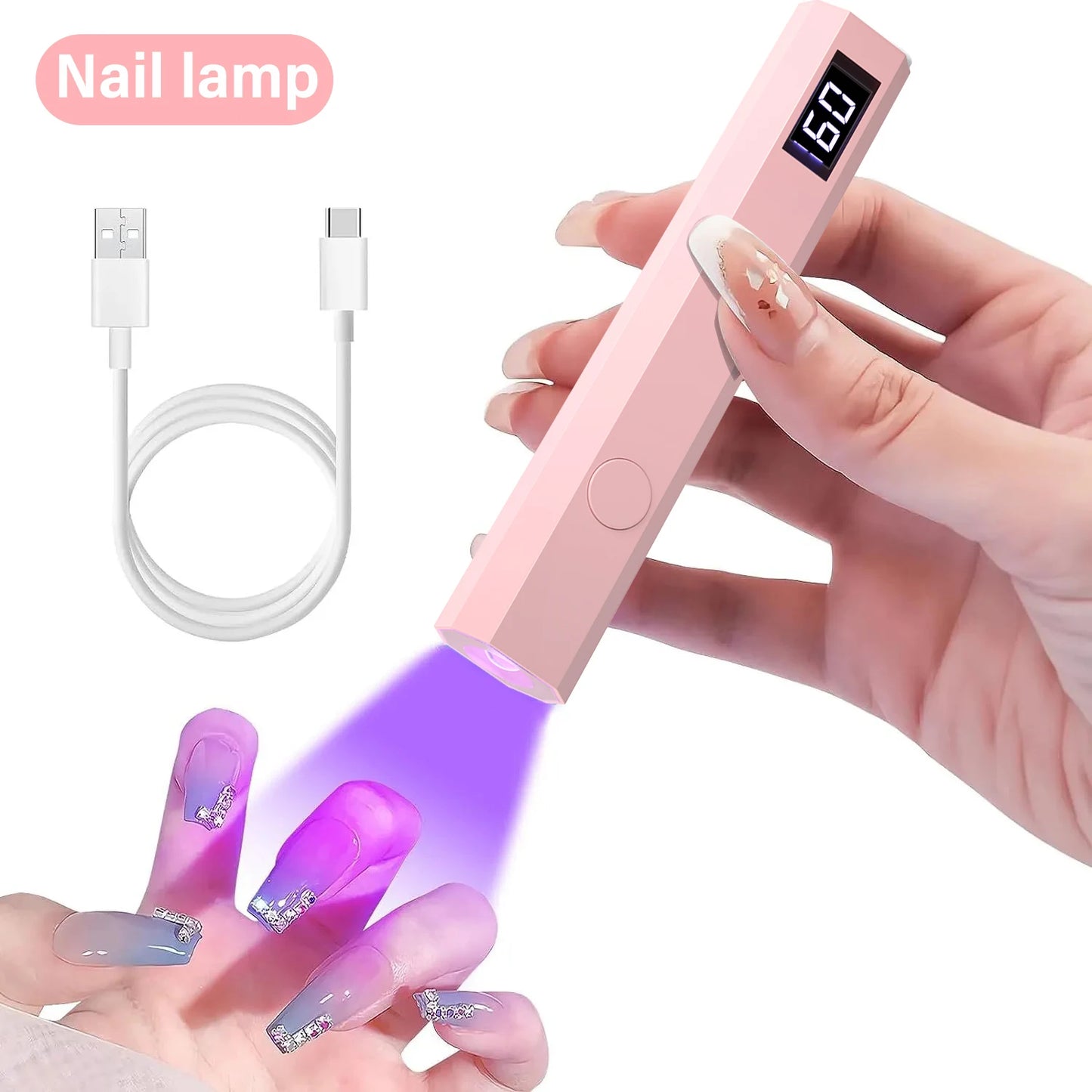 Portable Nail Dryer Lamp UV/LED